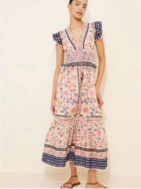 NWT FARM Rio Superbloom Tapestry Maxi Dress